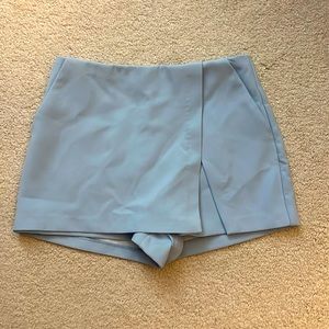Forever 21 blue skort split front with side pockets size XS